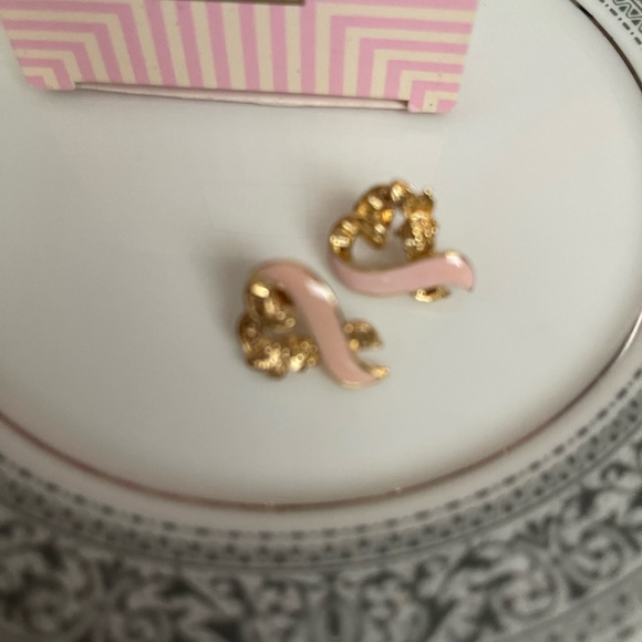 Vintage Avon Breast Cancer Post Earrings - Picture 2 of 5